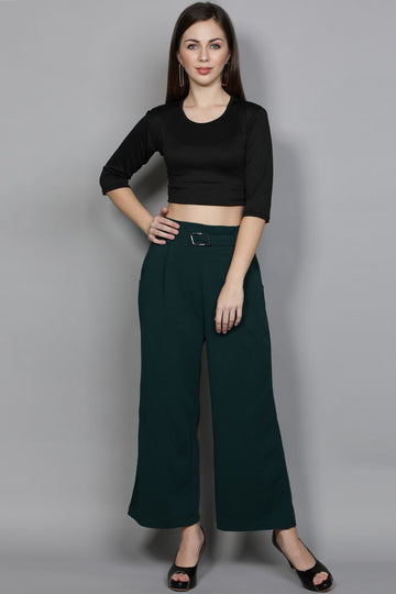 Wide Leg Culottes with Funky Belt Detailing