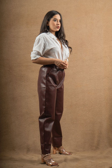 Leather Pants with a Funky Belt